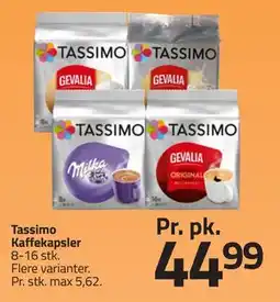 Fleggaard Tassimo Kaffekapsler, DKK 44.99 tilbud