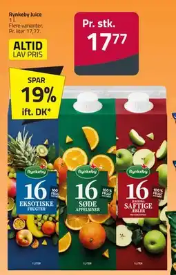 Fleggaard Rynkeby Juice, DKK 17.77 tilbud