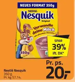 Fleggaard Nestlé Nesquik, DKK 20 tilbud