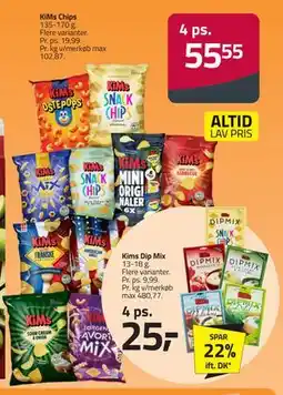 Fleggaard KiMs Chips, DKK 55.55 tilbud