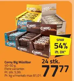 Fleggaard Corny Big Müslibar, DKK 77.77 tilbud