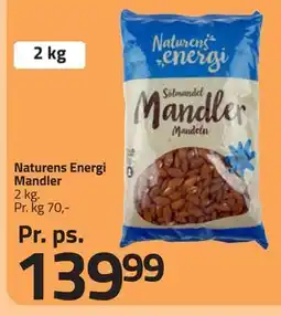 Fleggaard Naturens Energi Mandler, DKK 139.99 tilbud