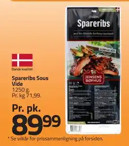 Fleggaard Spareribs Sous Vide, DKK 89.99 tilbud