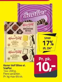Fleggaard Karen Volf Bites el. Snøfler, DKK 10 tilbud