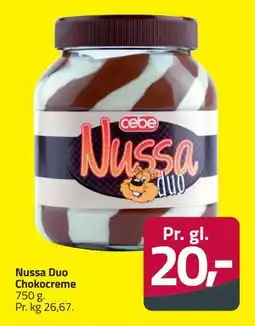 Fleggaard Nussa Duo Chokocreme, DKK 20 tilbud