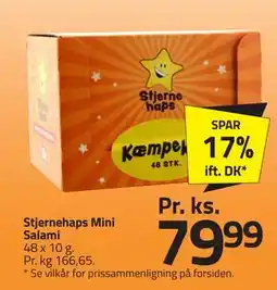 Fleggaard Stjernehaps Mini Salami, DKK 79.99 tilbud