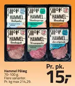 Fleggaard Hammel Pålæg, DKK 15 tilbud