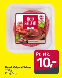 Fleggaard Dansk Orignial Salami, DKK 10 tilbud