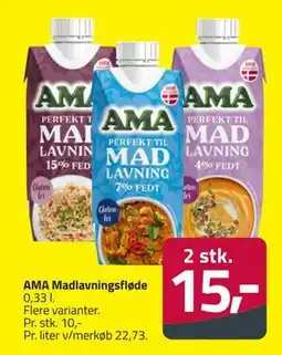 Fleggaard AMA Madlavningsfløde, DKK 15 tilbud