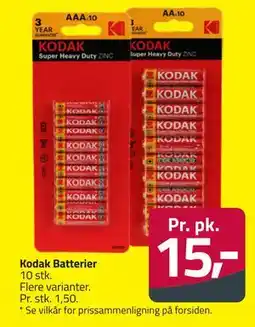 Fleggaard Kodak Batterier, DKK 15 tilbud