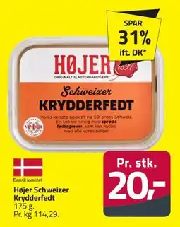 Fleggaard Højer Schweizer Krydderfedt, DKK 20 tilbud