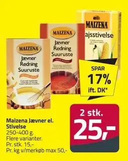 Fleggaard Maizena Jævner el. Stivelse, DKK 25 tilbud