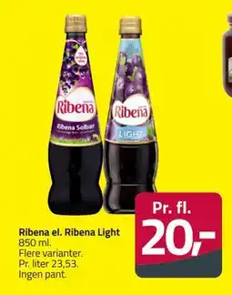 Fleggaard Ribena el. Ribena Light, DKK 20 tilbud