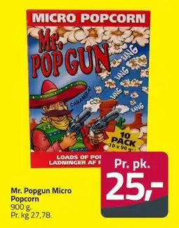 Fleggaard Mr. Popgun Micro Popcorn, DKK 25 tilbud
