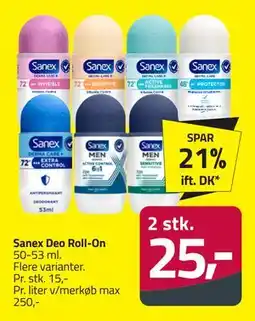 Fleggaard Sanex Deo Roll-On, DKK 25 tilbud