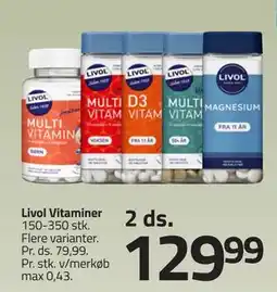 Fleggaard Livol Vitaminer, DKK 129.99 tilbud