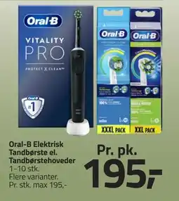 Fleggaard Oral-B Elektrisk Tandbørste el. Tandbørstehoveder, DKK 195 tilbud
