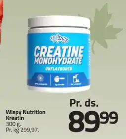 Fleggaard Wispy Nutrition Kreatin, DKK 89.99 tilbud