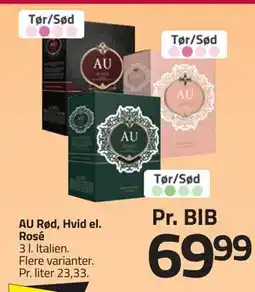 Fleggaard AU Rød, Hvid el. Rosé, DKK 69.99 tilbud