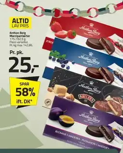 Fleggaard Anthon Berg Marcipantærter, DKK 25 tilbud