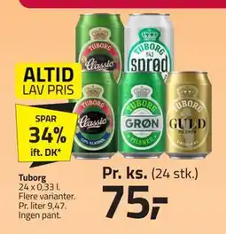 Fleggaard Tuborg, DKK 75 tilbud