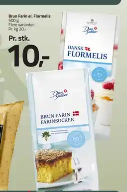 Fleggaard Brun Farin el. Flormelis, DKK 10 tilbud