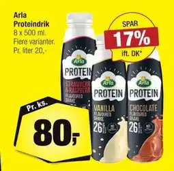 Calle Arla Proteindrik, DKK 80 tilbud