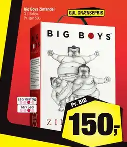 Calle Big Boys Zinfandel, DKK 150 tilbud