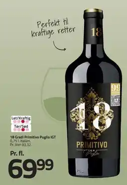 Fleggaard 18 Gradi Primitivo Puglia IGT, DKK 69.99 tilbud