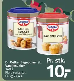 Fleggaard Dr. Oetker Bagepulver el. Vaniljesukker, DKK 10 tilbud