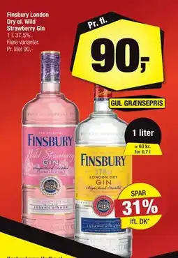 Calle Finsbury London Dry el. Wild Strawberry Gin, DKK 90 tilbud