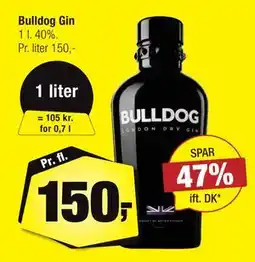 Calle Bulldog Gin, DKK 150 tilbud