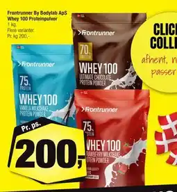 Calle Frontrunner By Bodylab ApS Whey 100 Proteinpulver, DKK 200 tilbud
