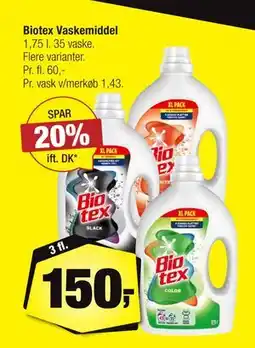 Calle Biotex Vaskemiddel, DKK 150 tilbud