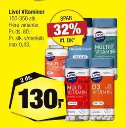 Calle Livol Vitaminer, DKK 130 tilbud