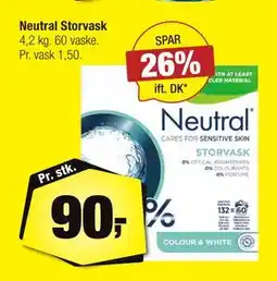 Calle Neutral Storvask, DKK 90 tilbud