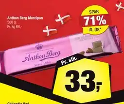 Calle Anthon Berg Marcipan, DKK 33 tilbud