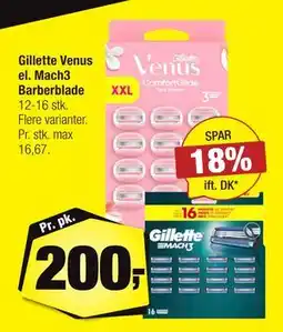 Calle Gillette Venus el. Mach3 Barberblade, DKK 200 tilbud