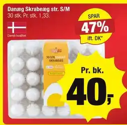 Calle Danæg Skrabeæg str. S/M, DKK 40 tilbud
