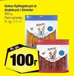 Calle Dokas Kyllingebryst el. Andebryst I Strimler, DKK 100 tilbud