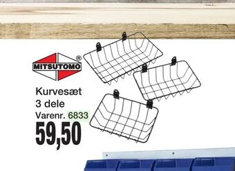 Harald Nyborg Kurvesæt 3 dele tilbud