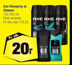 Calle AXE Deospray el. Shower tilbud
