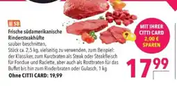 Citti Frische südamerikanische Rindersteakhüfte tilbud