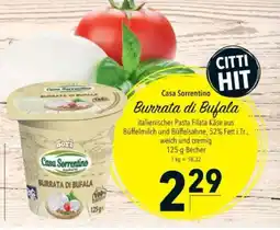 Citti Casa Sorrentino Burrata di Bufala tilbud