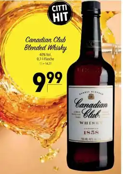 Citti Canadian Club Blended Whisky tilbud