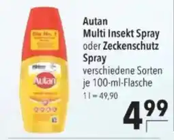 Citti Autan Multi Insekt Spray oder Zeckenschutz Spray tilbud