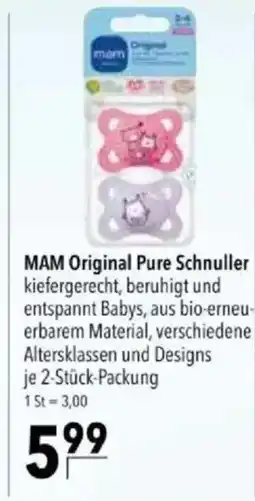 Citti MAM Original Pure Schnuller tilbud