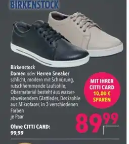 Citti Birkenstock Damen oder Herren Sneaker tilbud