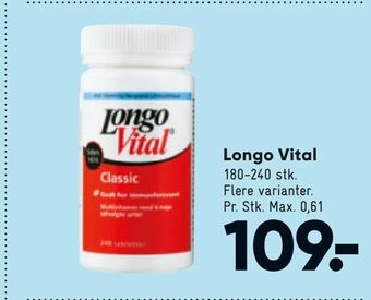 Bilka Longo Vital tilbud