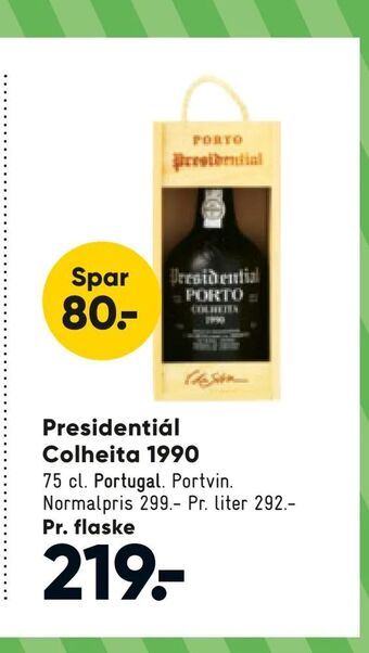 Bilka Presidentiál Colheita 1990 tilbud
